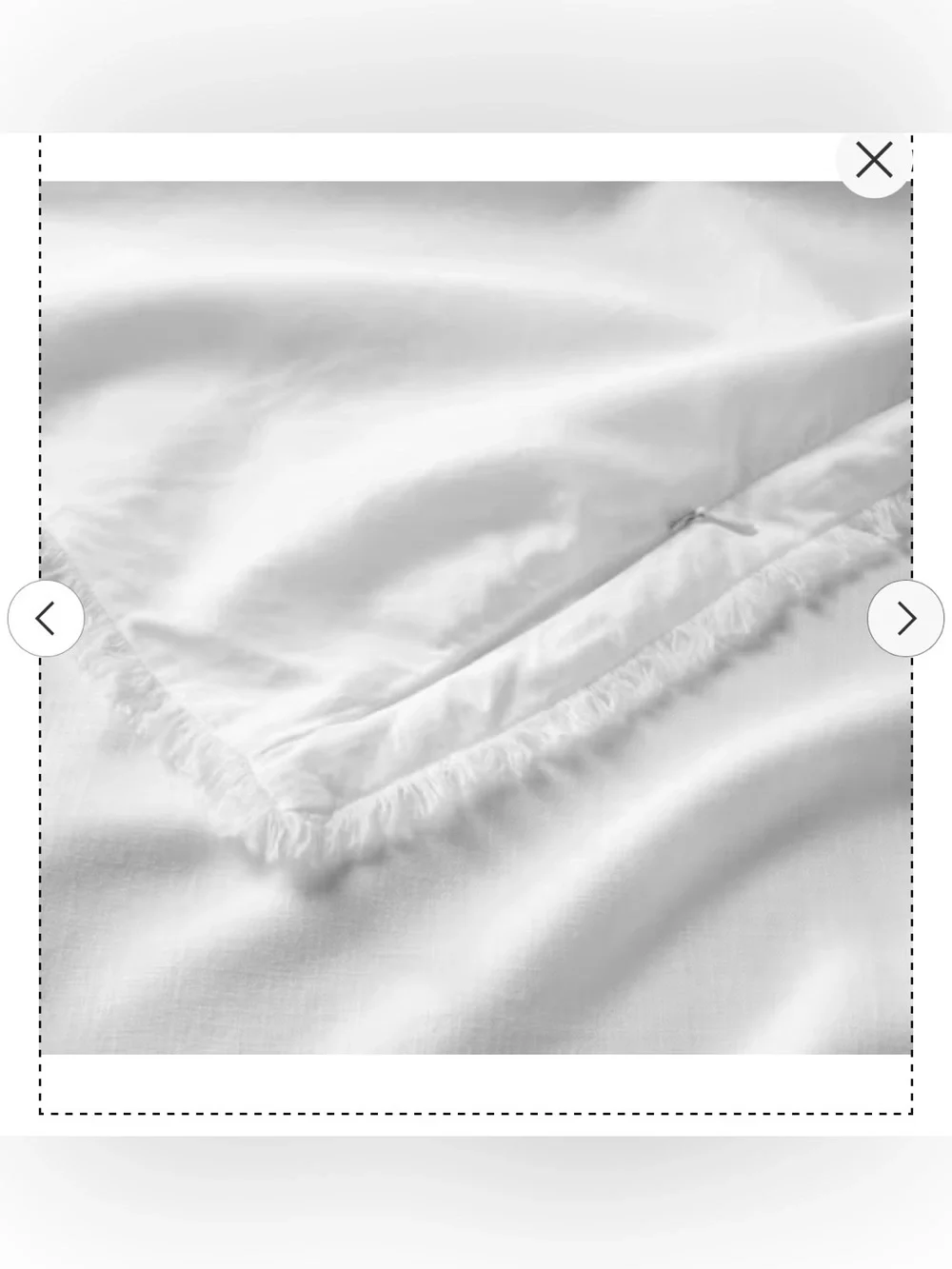 New Open Bag Fresh White King/Cal King Heavyweight Linen Blend Comforter & Shams